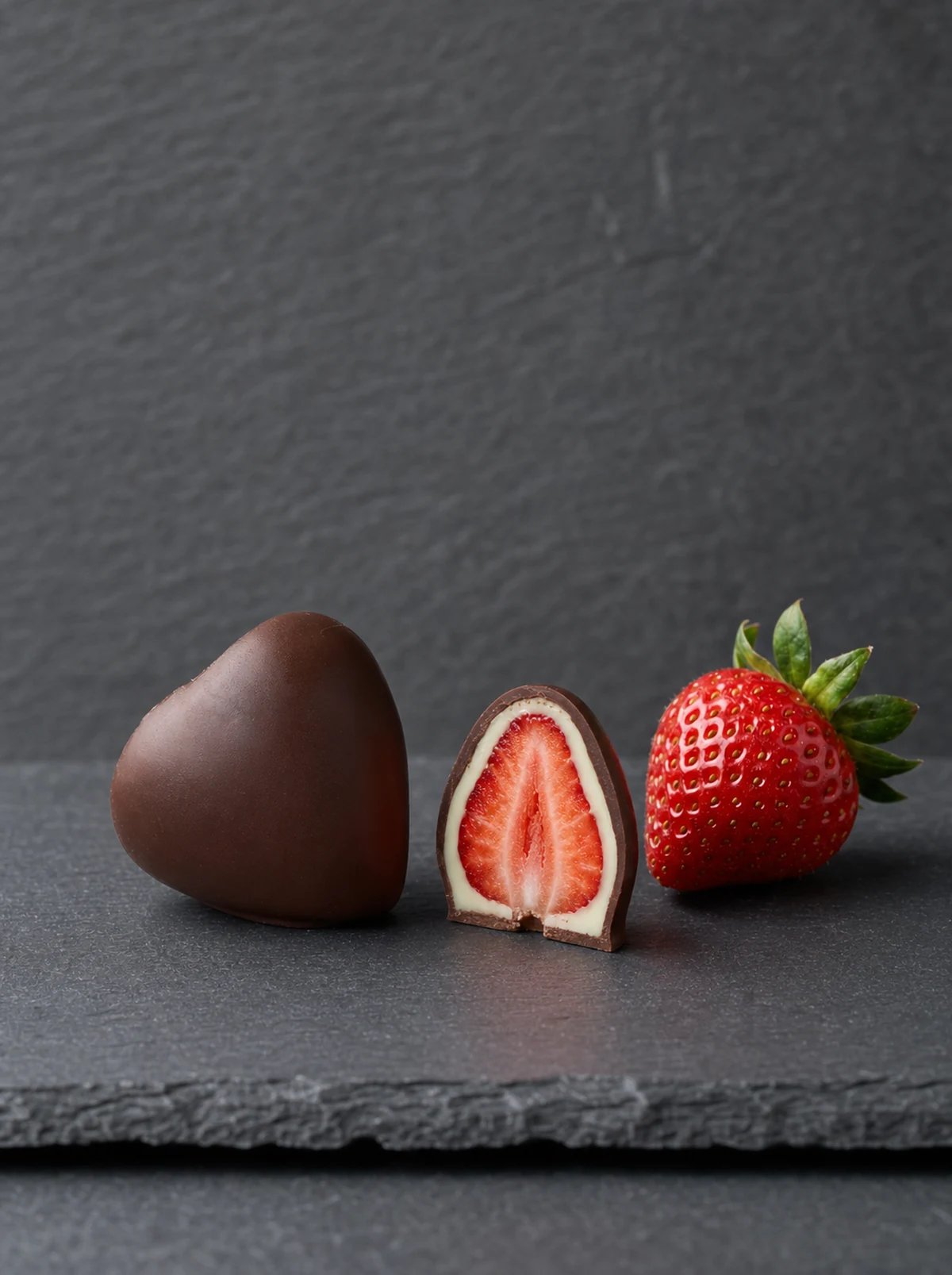 Very Berry Fragola Dark: doppia copertura · fondente e bianco