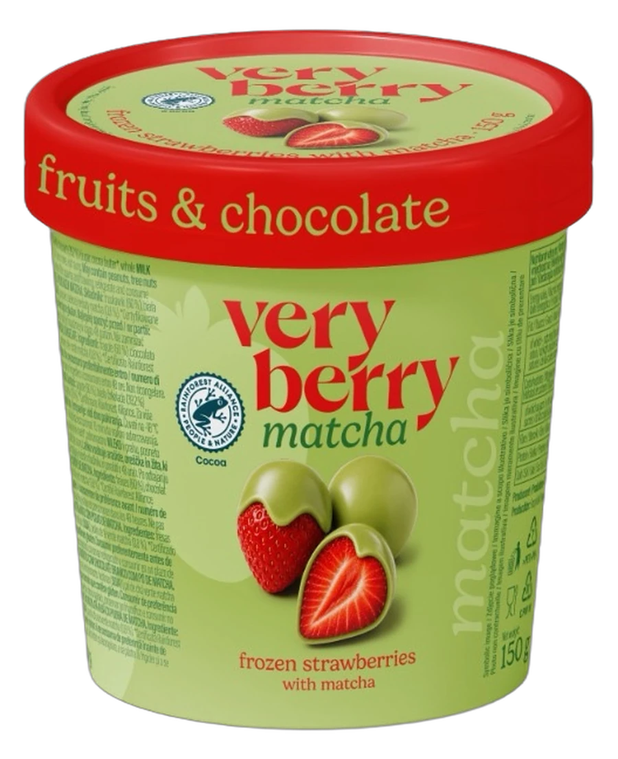 Very Berry Fragola Matcha: copertura singola · bianco e matcha