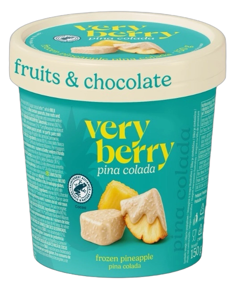Very Berry Piña Colada: copertura singola · bianco e cocco