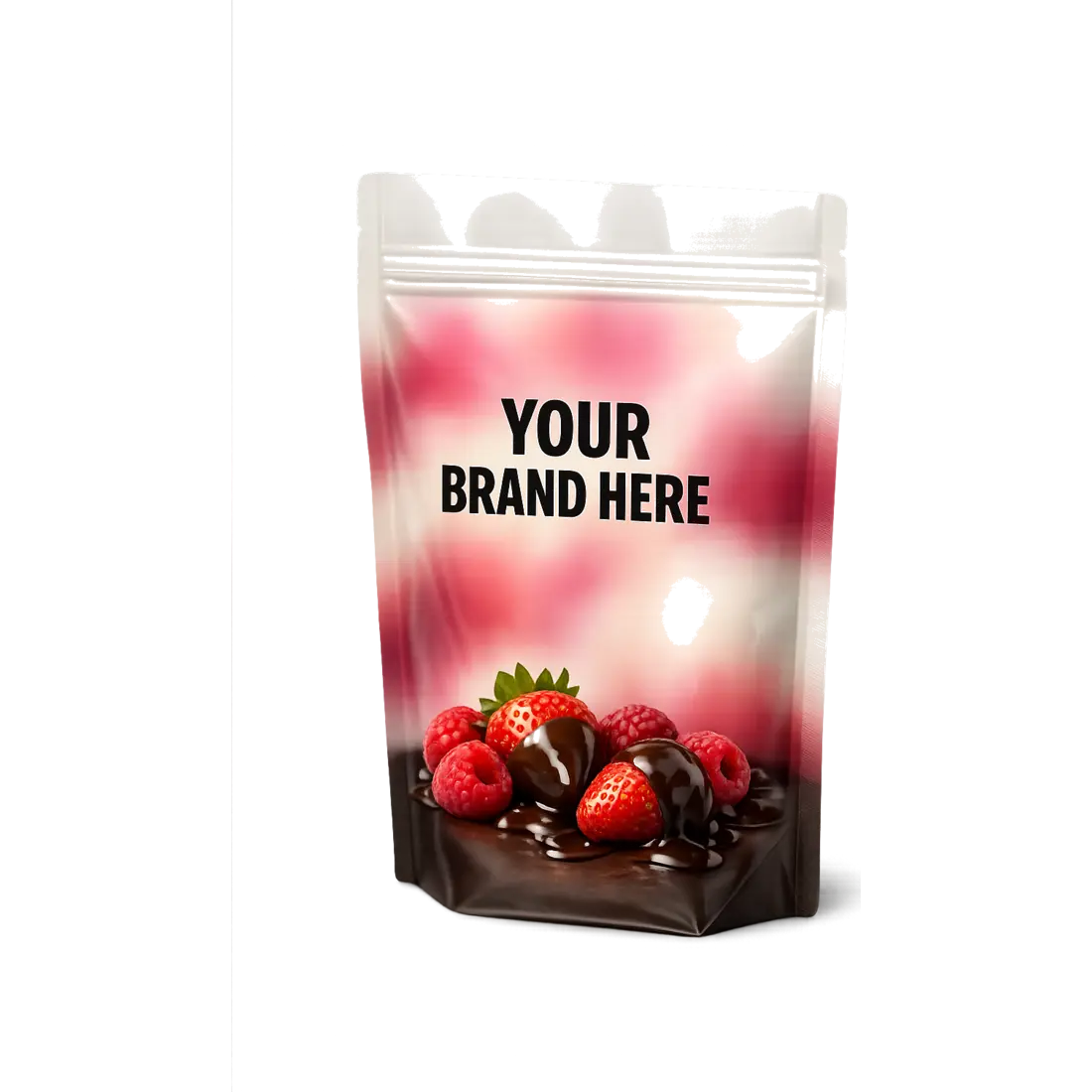 Doypack Very Berry private label con il tuo brand: frutta surgelata ricoperta di cioccolato nella tua veste