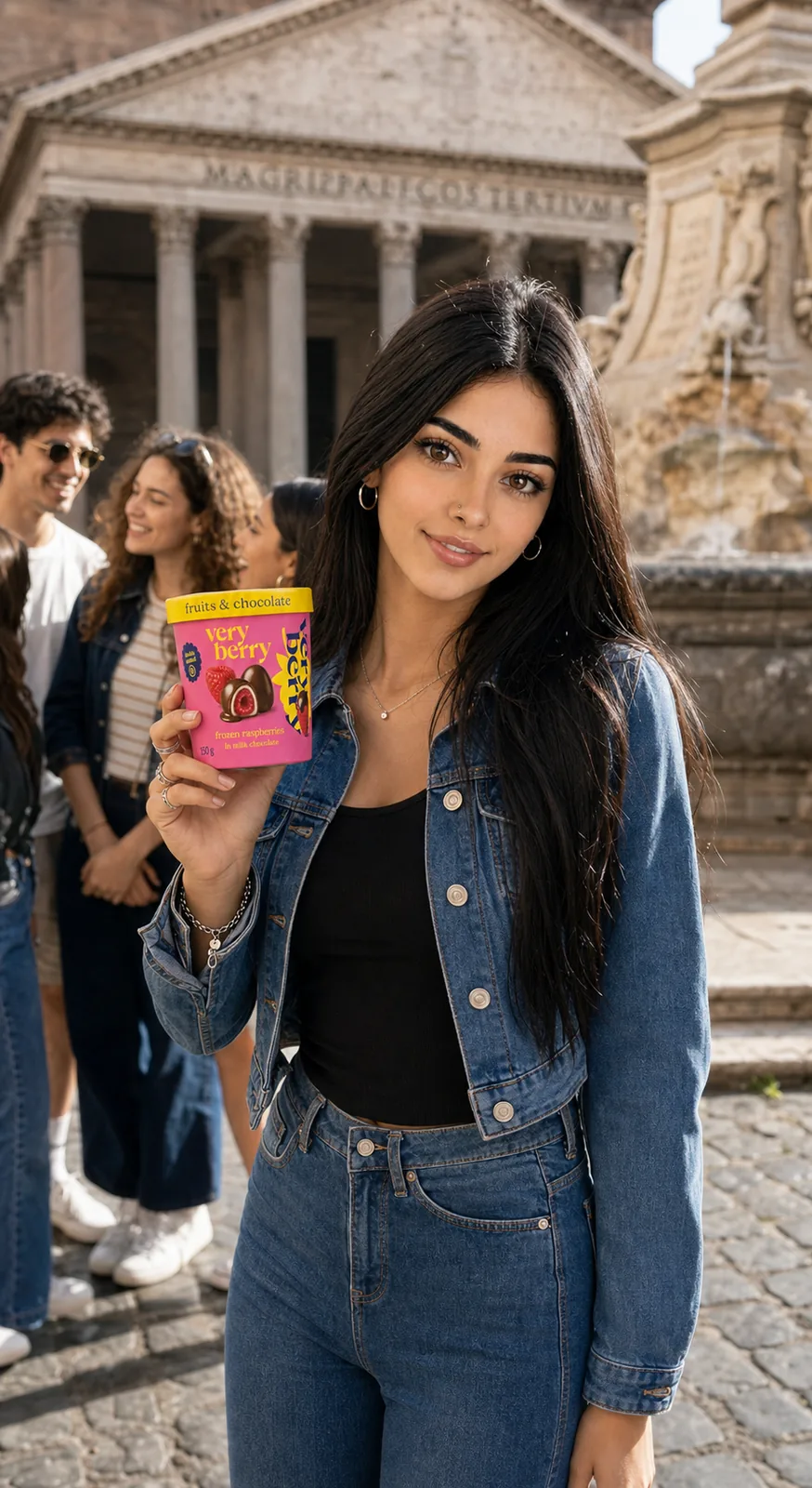 Vale Nox, testimonial di brand Very Berry, in città con una cup al lampone